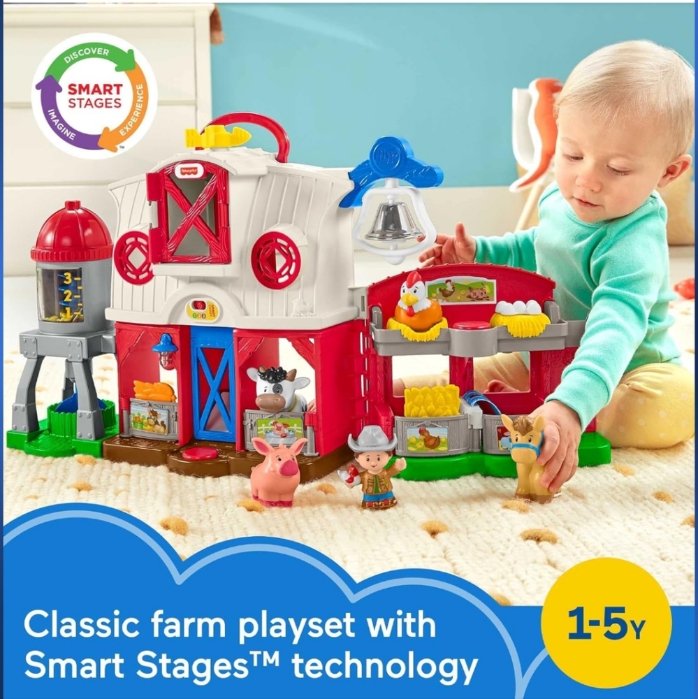 Little People Caring For Animals Farm Electronic Playset NEW - Picture 6 of 8